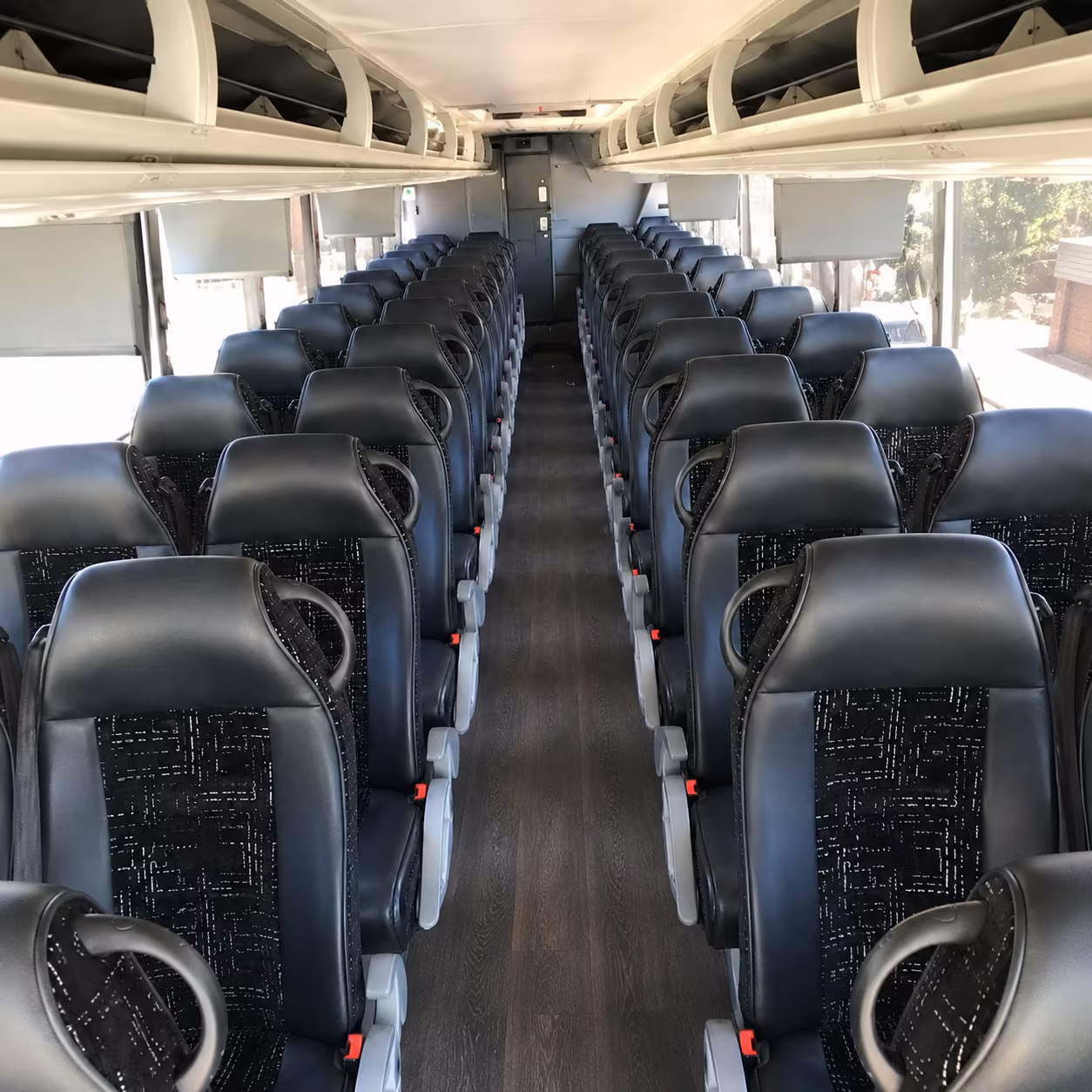 taylor charter bus rental interior