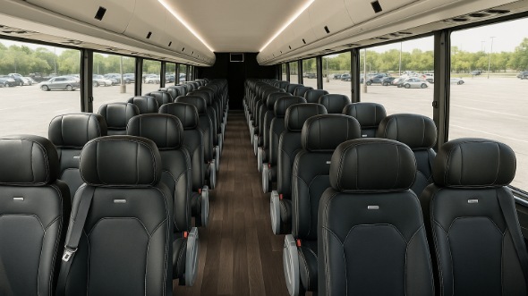 Interior of Charter Bus Company Dearborn Heights's 15 Passenger Minibus in Dearborn Heights