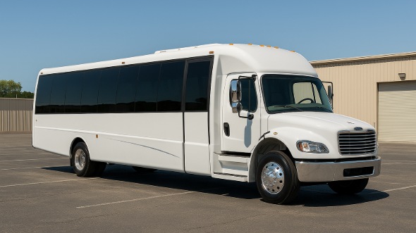 Exterior of Charter Bus Company Dearborn Heights's 18 Passenger Minibus in Dearborn Heights