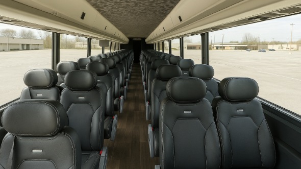 Interior of Charter Bus Company Dearborn Heights's 30 Passenger Minibus in Dearborn Heights