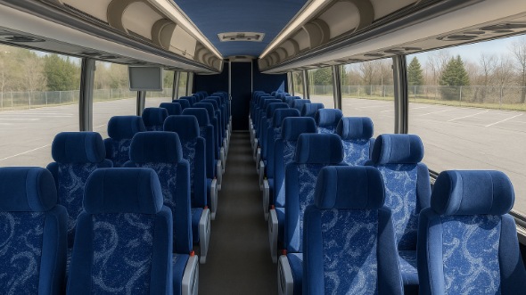 dearborn heights 54 passenger charter bus inside