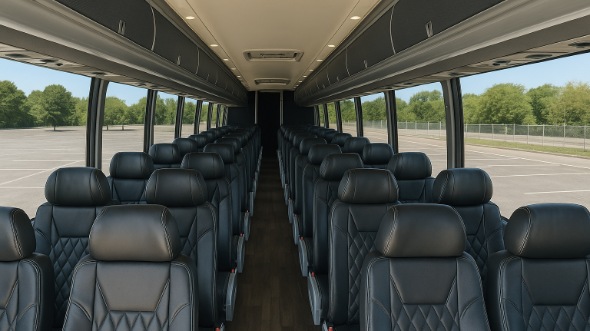 dearborn heights 56 passenger charter bus inside
