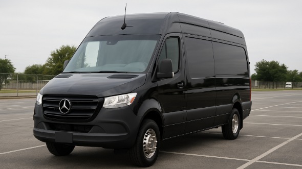 Exterior of Charter Bus Company Dearborn Heights's Sprinter Limo in Dearborn Heights